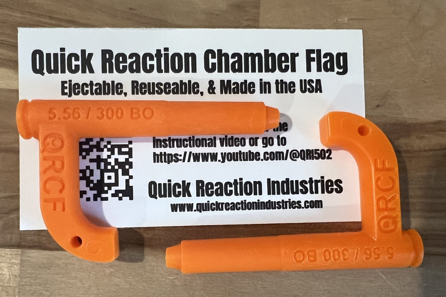 Quick Reaction Chamber Flag (Ejectable Chamber Flag for AR-15 5.56/.223/300 Blackout)